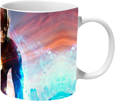 

Mooch Wale Flash CW Artwork Ceramic Mug(325 ml), Multicolor