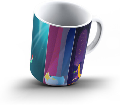 

Ucard Minimalist Cup152 Bone China, Ceramic, Porcelain Mug(325 ml), Multicolor