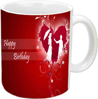 

Raj Laxmi Happy B'day With Love Background White Ceramic Mug(3.5 ml)