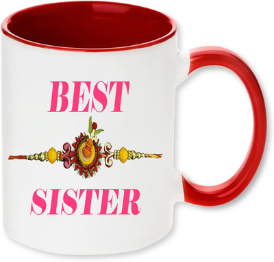 

PhotogiftsIndia Best Sister Ceramic Mug(325 ml), Multicolor