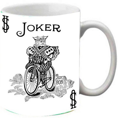 

Maison N Mode Joker Coffee Ceramic Mug(330 ml), Multicolor