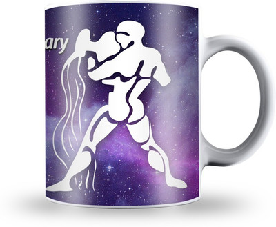 

Presto AQUARIUS Zodiac Sign Gift Coffee Ceramic Mug(330 ml), White