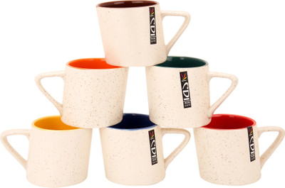 

Khurja Crockriz Stylish Ceramic(White, Pack of 6)