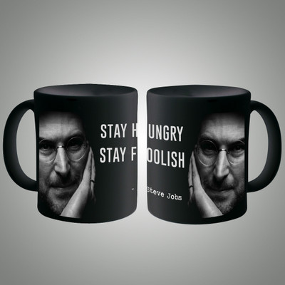 

Posterboy Steve Jobs - Stay Hungry Ceramic Mug(350 ml), Multicolor