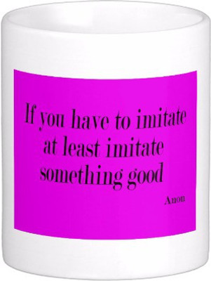 

Exoctic Silver Best Quoted Coffee 00050 Ceramic Mug(300 ml), Multicolor