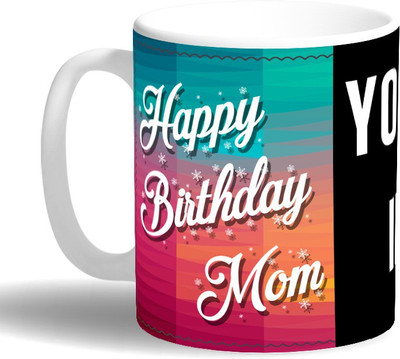 

PRINT OPERA Happy Birthday Mom Ceramic Mug(330 ml), Multicolor