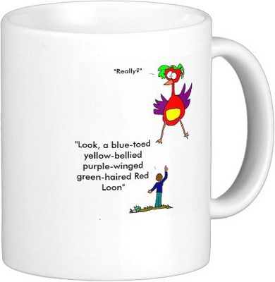 

Exoctic Silver Oyee Teri A002 Ceramic Mug(350 ml), Multicolor