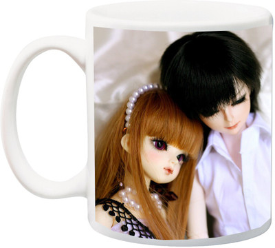 

ME&YOU Gift for Husband/Wife/Boyfriend/Girlfriend/Couple On Valentine's Day Or Anniversary;Boy And Girl Beautiful printed Ceramic Mug(325 ml), Multicolor