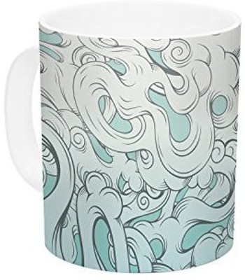 

Kess InHouse InHouse Mat Miller Entangled Souls Ceramic Coffee, 11 oz, Multicolor Ceramic Mug(60 ml)