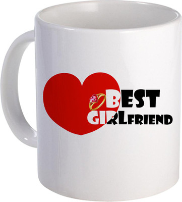 

SKY TRENDS Best Gorlfriend for Amazing GIft For her Birthday And Valentine Day Design (124) Ceramic Mug(320 ml), White