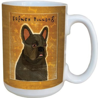 

Tree-Free Greetings Greetings sg44020 French Bulldog by John W. Golden Ceramic with Full-Sized Handle, 15-Ounce Ceramic Mug(60 ml), Multicolor