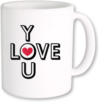 

Heyworlds love you happy valentine gifts 0030 Ceramic Mug(325 ml), Multicolor