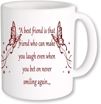 

PhotogiftsIndia A Best Friend 04 Ceramic Mug(325 ml), Multicolor