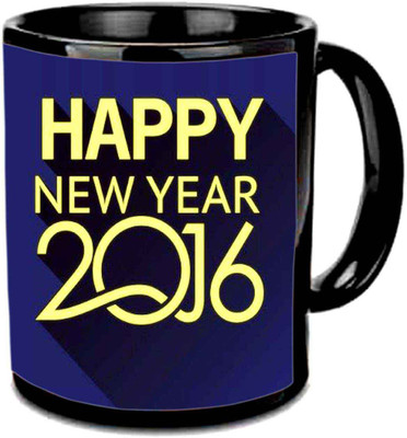 

Raj Laxmi 2016 new eve black Ceramic Mug(350 ml)