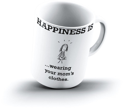 

Ucard Happiness Is1106 Bone China, Ceramic, Porcelain Mug(325 ml)