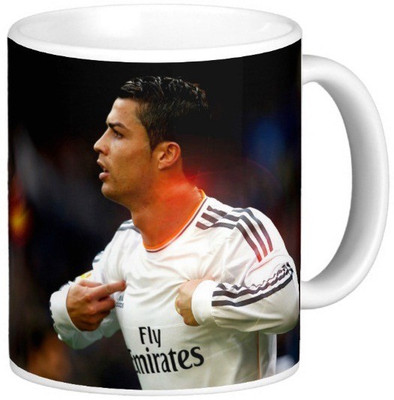 

Exoctic Silver Cristiano Ronaldo Collection 008 Ceramic Mug(300 ml), Multicolor