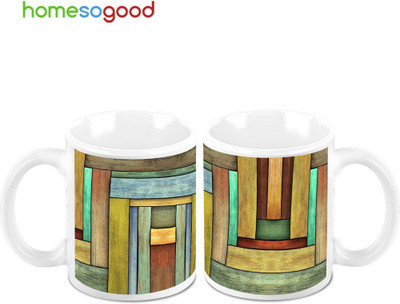 45% OFF on Homesogood Colored Wood Planks Ceramic Mug(325 ml, Pack of 2) 45% OFF on Homesogood Colored Wood Planks Ceramic Mug(325 ml, Pack of 2)