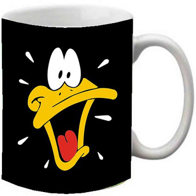 

Maison N Mode Duck Face Coffee Ceramic Mug(330 ml), Multicolor