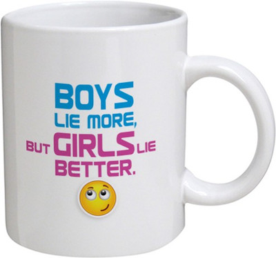 

Disginer Cases Boys & Girls - MyBestow White Plain Coffee Ceramic Ceramic Mug(320 ml), Multicolor