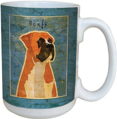

Tree-Free Greetings Greetings sg43998 Boxer by John W. Golden Ceramic with Full-Sized Handle, 15-Ounce Ceramic Mug(60 ml), Multicolor