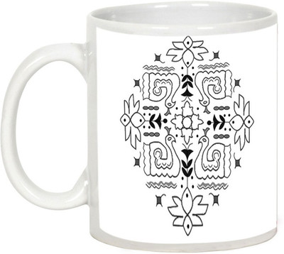 

AllUPrints Gifts For Deepawali - Happy Diwali Lights Design 18 Ceramic Mug(325 ml), White