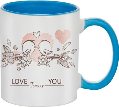 

SKY TRENDS Great Romantic Love Best Gifts For Valentine Day For Girlfriend Boyfriend Fiance Wife Husband, Anniversary,Christmas, Design 085 Ceramic Mug(325 ml), Multicolor