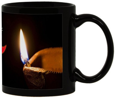 

Lolprint 67 Diwali Gift Black Ceramic Mug(325 ml)
