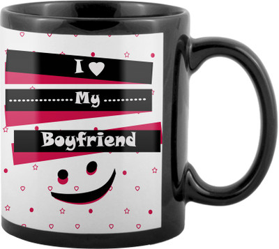 

SKY TRENDS World's Best Gifts For Valentine Girlfriend Boyfriend Friend Husband Wife Anniversary & Birthday Design Code 055 Ceramic Mug(325 ml), Black