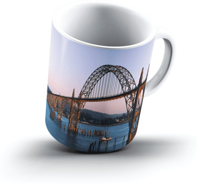 

Ucard Yaquina Bay Bridge Newport Oregon2708 Bone China, Ceramic, Porcelain Mug(325 ml), Multicolor