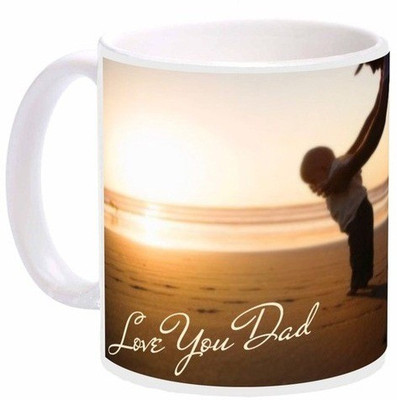 

Snapgalaxy Love You Dad Ceramic Mug(325 ml), White