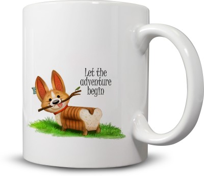 

Ackme Design adventure begin Ceramic Mug(325 ml), Multicolor