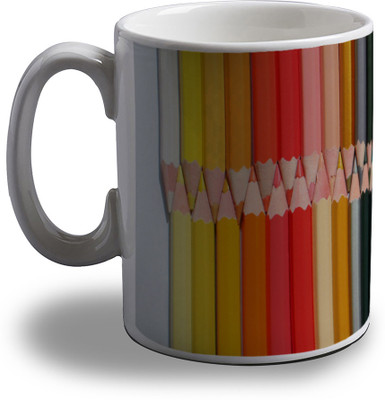 

Artifa Color Pencils Porcelain, Ceramic Mug(350 ml), Multicolor