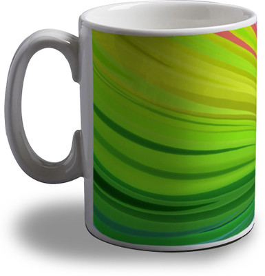 

Artifa Colorful Waves Porcelain, Ceramic Mug(350 ml), Multicolor