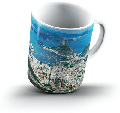 

Ucard Rio De Janeiro Brazil2645 Bone China, Ceramic, Porcelain Mug(325 ml), Multicolor