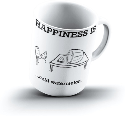 

Ucard Happiness Is1120 Bone China, Ceramic, Porcelain Mug(325 ml)