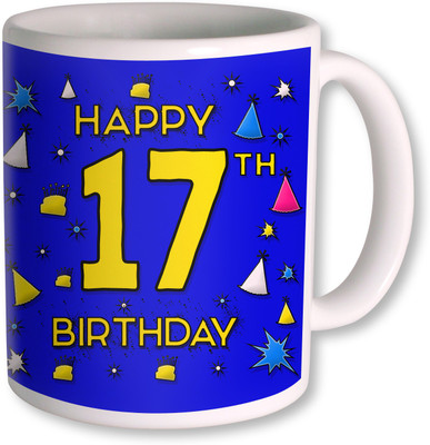 

PhotogiftsIndia 17th Happy Birthday Coffee Ceramic Mug(350 ml), White