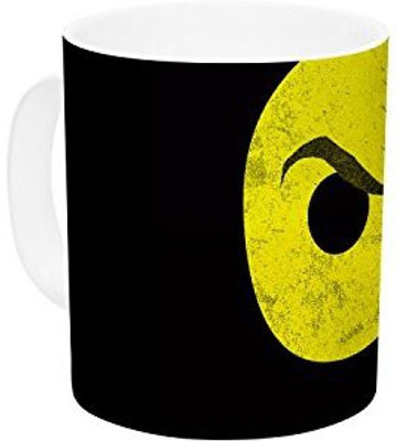 

Kess InHouse InHouse Frederic Levy-Hadida Yin Yang Ninja Ceramic Coffee, 11 oz, Multicolor Ceramic Mug(60 ml)