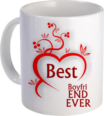 

SKY TRENDS Best Boyfriend Ever LOvely And Stylish Gift For Birthday And Special VAlentine Day Design (131) Ceramic Mug(320 ml), White