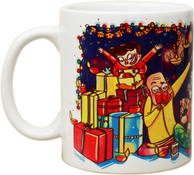 

Chumbak MG14 Ceramic Mug(300 ml), Multicolor