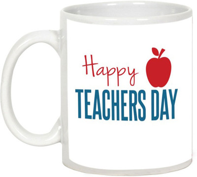 

AllUPrints Respect Your Teacher Ceramic Mug(325 ml), White