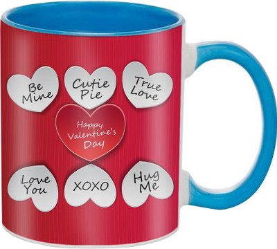 

SKY TRENDS Great Romantic Love Best Gifts For Valentine Day For Girlfriend Boyfriend Fiance Wife Husband, Anniversary,Christmas, Design 058 Ceramic Mug(325 ml), Multicolor