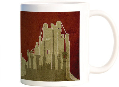

Rangeele Inkers GOT Kings landing Ceramic Mug(300 ml), Multicolor