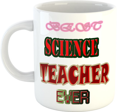 

Deeher Gifts Best science teacher ever Ceramic Mug(350 ml), Multicolor