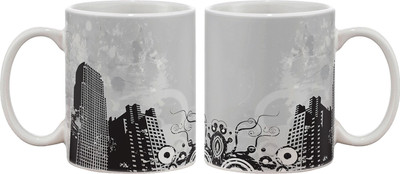 

Artifa City Landscape Porcelain, Ceramic Mug(350 ml), Multicolor