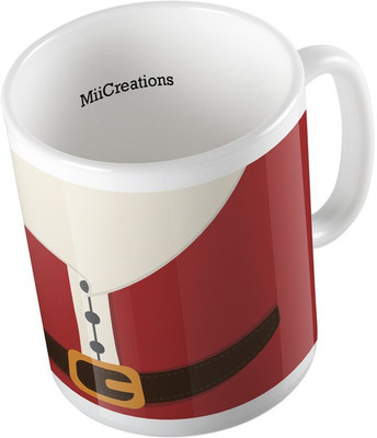 

MiiCreations Printed ,Santa Claus Ceramic Mug(325 ml), Multicolor
