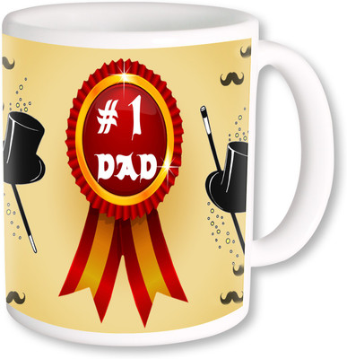 

PhotogiftsIndai Happy Father's Day 123 Ceramic Mug(325 ml), Multicolor
