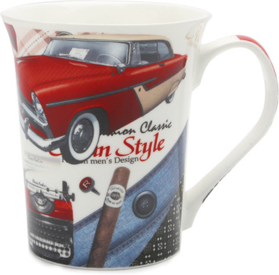 

Chrome Printed Red 2369 Bone China Mug(350 ml)
