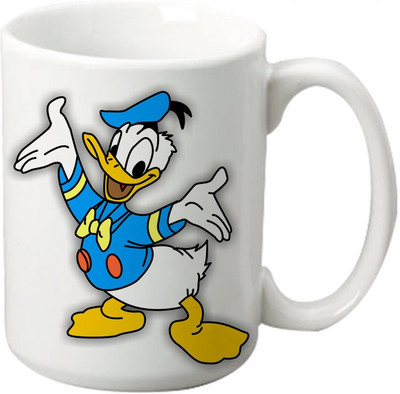 

Maison N Mode Duck Coffee Ceramic Mug(330 ml), Multicolor