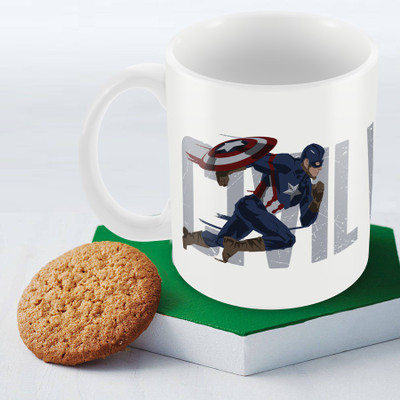 

Marvel Civil War-captain america chase Officially Licensed (pack of 1) Ceramic Mug(350 ml), Multicolor