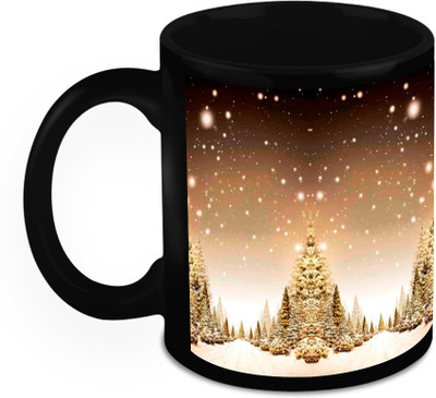 

Homesogood Christmas Snowfall Ceramic Mug(325 ml)